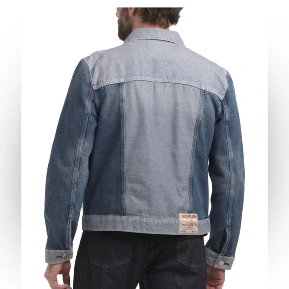 True religion men’s jeans jacket size Medium - Picture 2 of 2